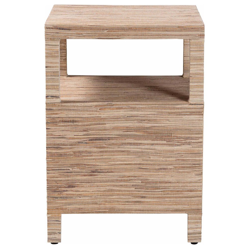 Baxton Studio Paine 2-Drawer Nightstand in Natural, , large