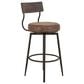 Fallridge Castana 30" Barstool in Brown Faux Leather, , large