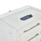 Sasha Lee 3-Drawer Tech Nightstand with LED Lighting in Brushed White, , large