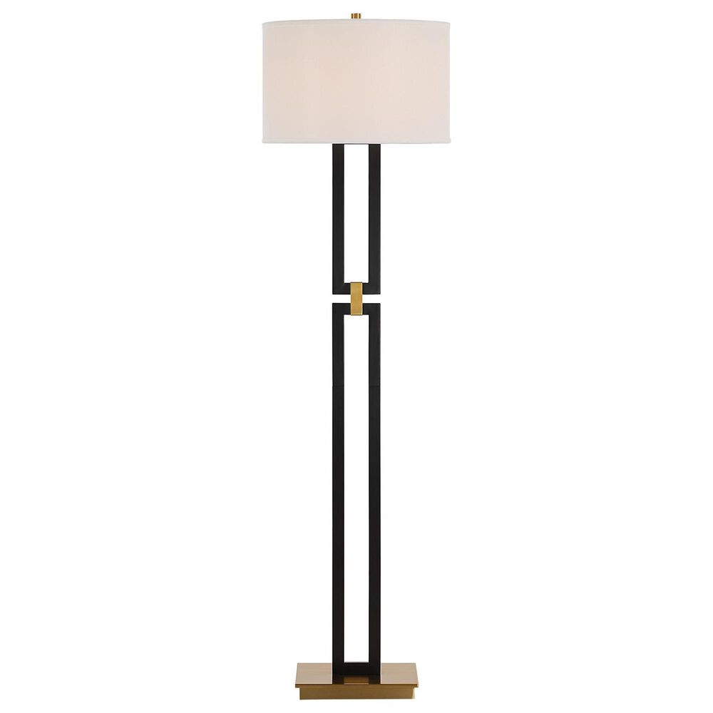 Renwil Theo Floor Lamp in Matte Black and Gold, , large