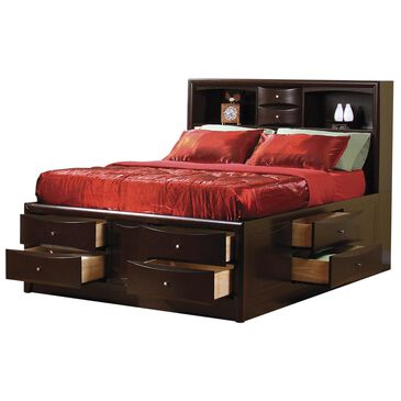 at HOME Phoenix King Storage Bed in Deep Cappuccino, , large
