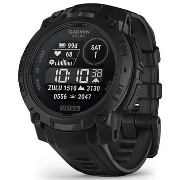 Garmin Instinct 3 Tactical Edition Solar Smartwatch 45mm Case with Silicone Sport Band in Black, , large