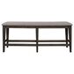 Belle Furnishings Double Bridge Counter Height Bench in Dark Brown, , large