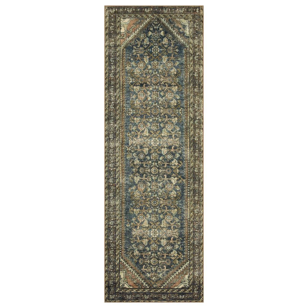 Magnolia Home Banks 2"6" x 9"6" Denim and Clay Runner, , large
