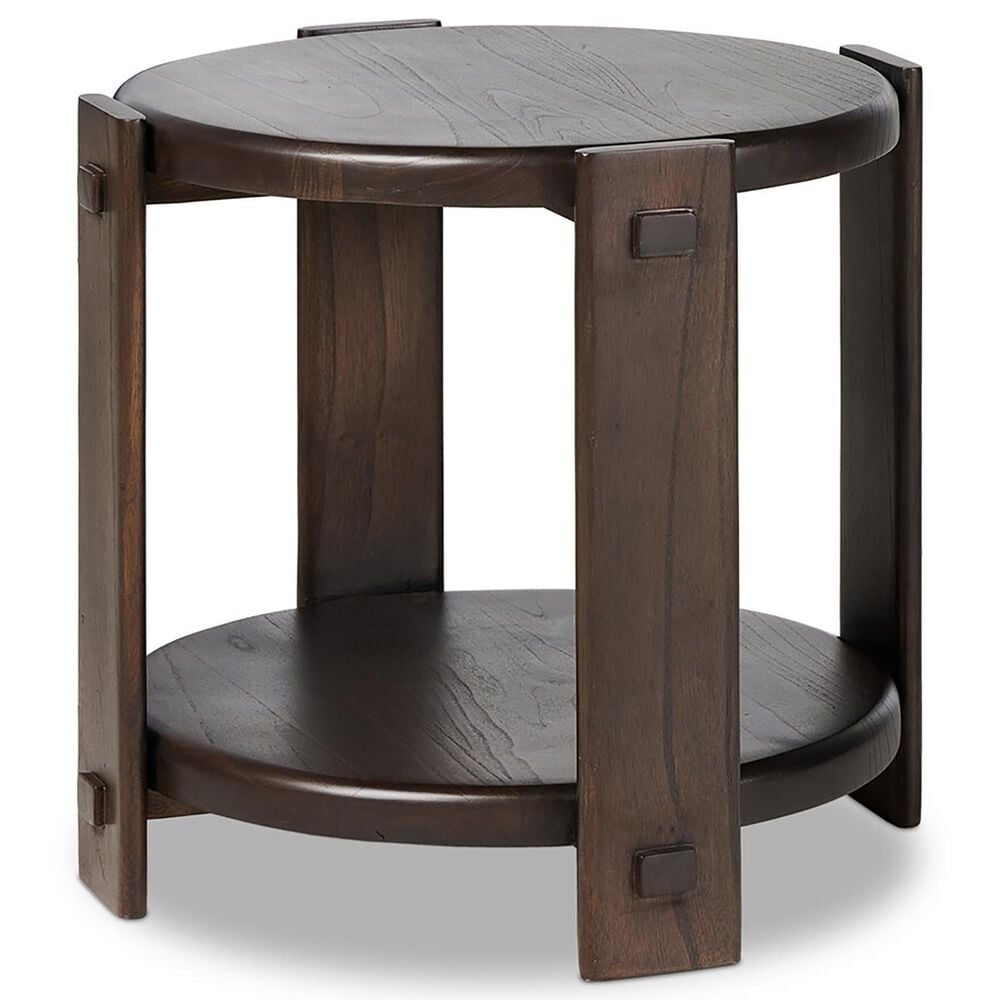 Four Hands Aidan End Table in Matte Brown Neem, , large