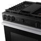 Samsung Bespoke Bespoke 6.0 Cu. Ft. Smart Slide-In Gas Range with Non-stick Griddle and 18K BTU Brass Burner in Stainless Steel, , large