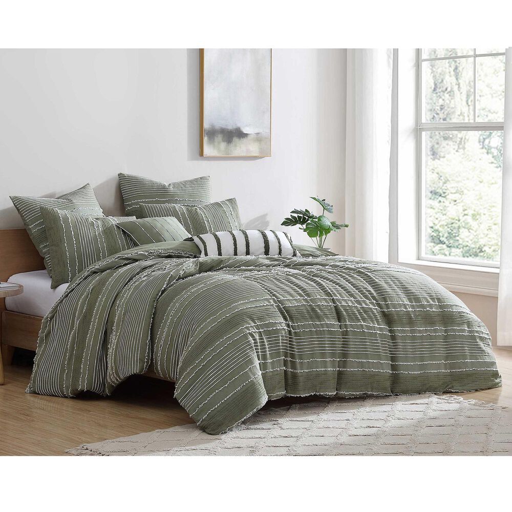 Hallmart Collectibles Hattie 5-Piece King Comforter Set in Sage, , large