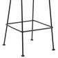 Armen Living Acapulco Patio Bar Stool in Black, , large