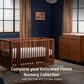 Maxi Cosi Embraced Forms Convertible Crib and Dresser 2-Piece Nursery Set in Chestnut, , large