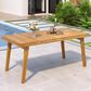 Hearth and Haven Outdoor Rectangular Dining Table in Natural - Table Only, , large