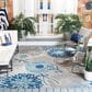 Safavieh Cabana CBN832F 8" x 10" Grey and Blue Indoor/Outdoor Area Performance Rug, , large