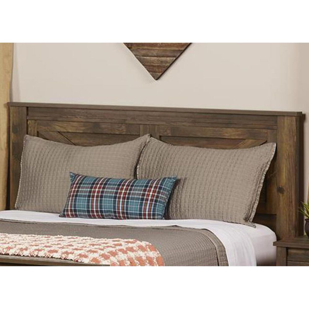 DHP Farmington Queen Headboard in Rustic, , large