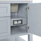 James Martin Vanities Breckenridge 60" Double Bathroom Vanity Cabinet in Serenity Blue, , large