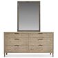 Bernhardt Tribeca Dresser and Mirror in Light Brown Finish, , large