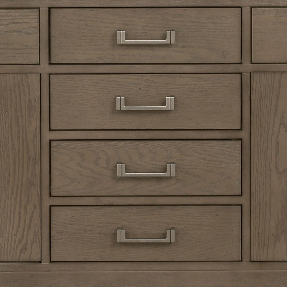 Lexora Home Laurel 72&quot; Double Bathroom Vanity in Grey Oak with White Quartz Top and Rectangular Sinks, , large