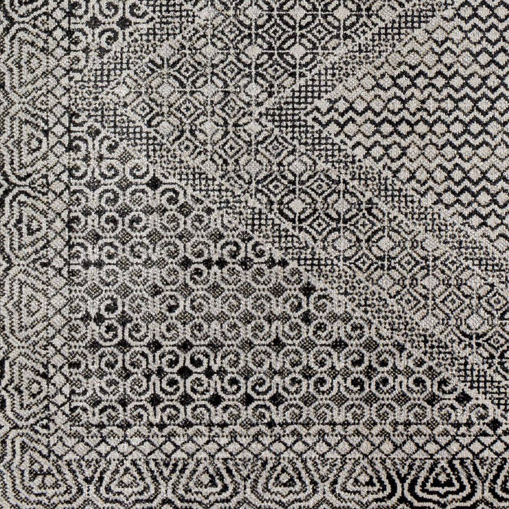 Surya Lavadora LVR-2341 2&#39;7&quot; x 7&#39;3&quot; Black, Gray and Light Gray Runner, , large