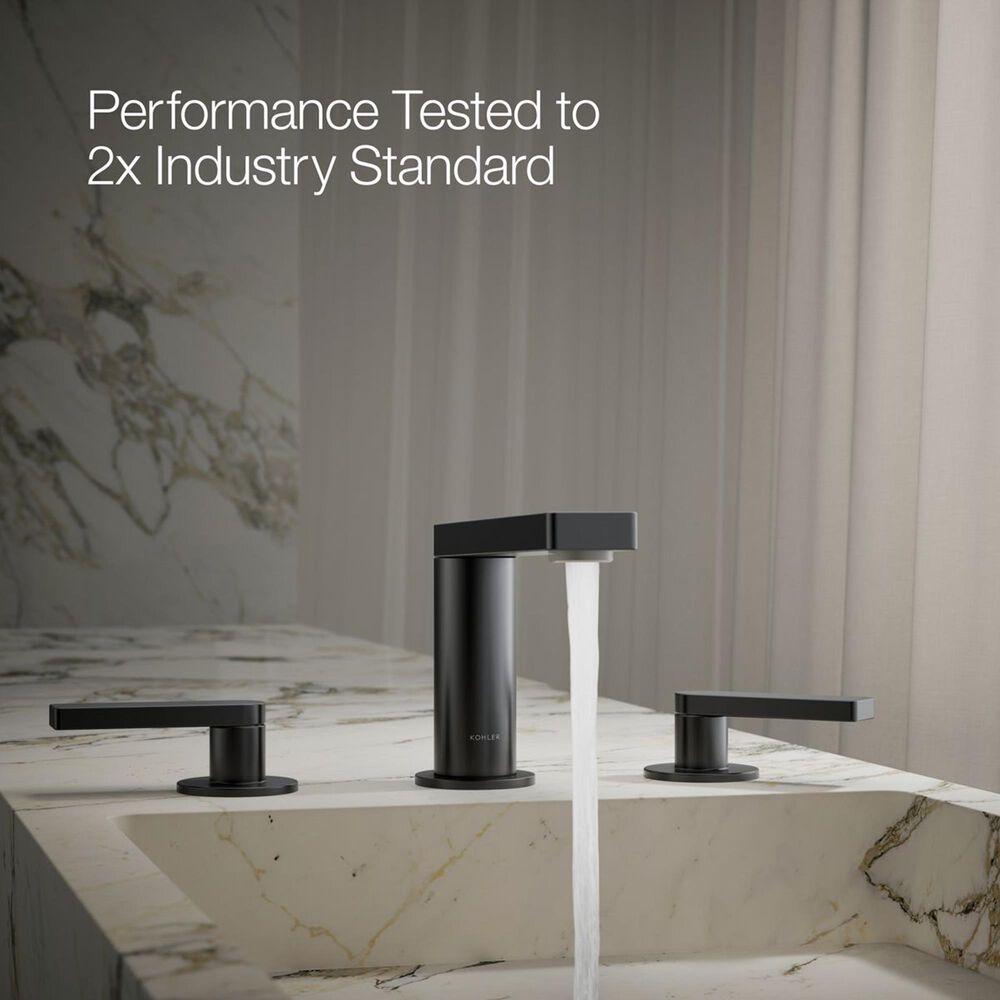 Kohler Composed Widespread Bathroom Sink Faucet in Matte Black, , large