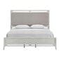 Davis International Solitude King Panel Bed and 2 Nightstands in White Rub Through Finish, , large