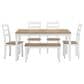 Ashley Gesthaven 6-Piece Rectangular Dining Set in Natural and White, , large