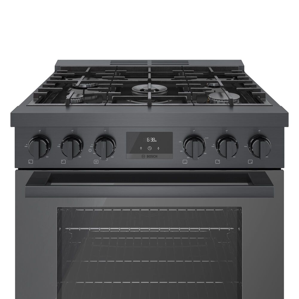 Bosch 30&quot; Freestanding Gas Range in Black Stainless Steel, , large