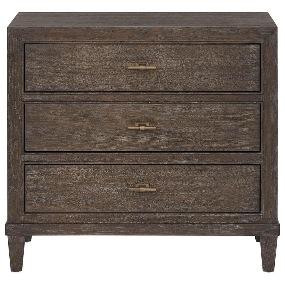 Furniture Worldwide Montclair 3 Piece Queen Panel Bedroom Set in Embossed Cocoa and Smoked Gold, , large