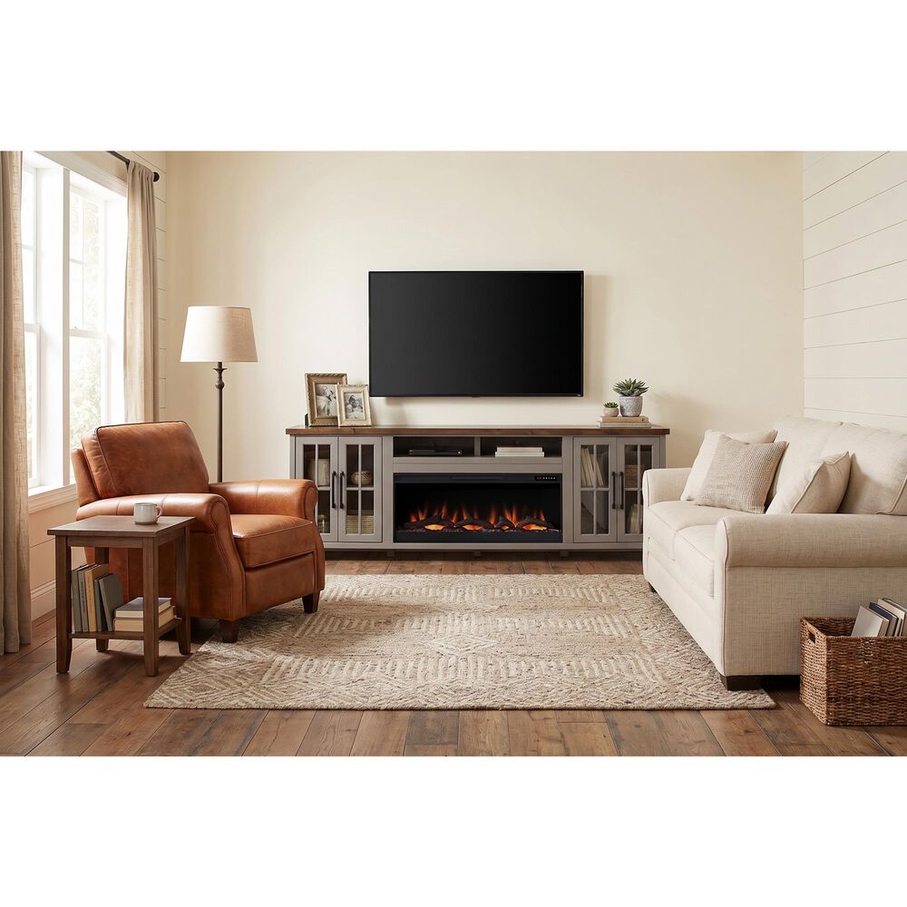 Legends Home Avalon 96" Fireplace Console in Sandstone and Whiskey, , large