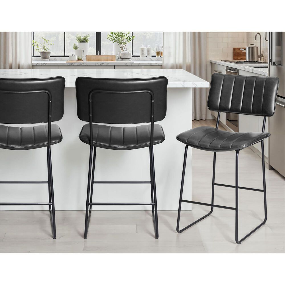 Crystal City Tribeca 24" Counter Stool in Black, , large