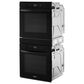Whirlpool 24" Double Electric Wall Oven with Convection in Black, , large