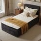 HOMLUX Plush Twin Mattress with Grey Headboard, , large