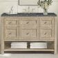 James Martin Vanities Breckenridge 48" Single Vanity in Whitewashed Oak with 3 cm Parisien Bleu Quartz Top, , large