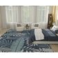 Nourison Garden Oasis GOA02 Navy 10" x 14" Indoor/Outdoor Area Rug, , large