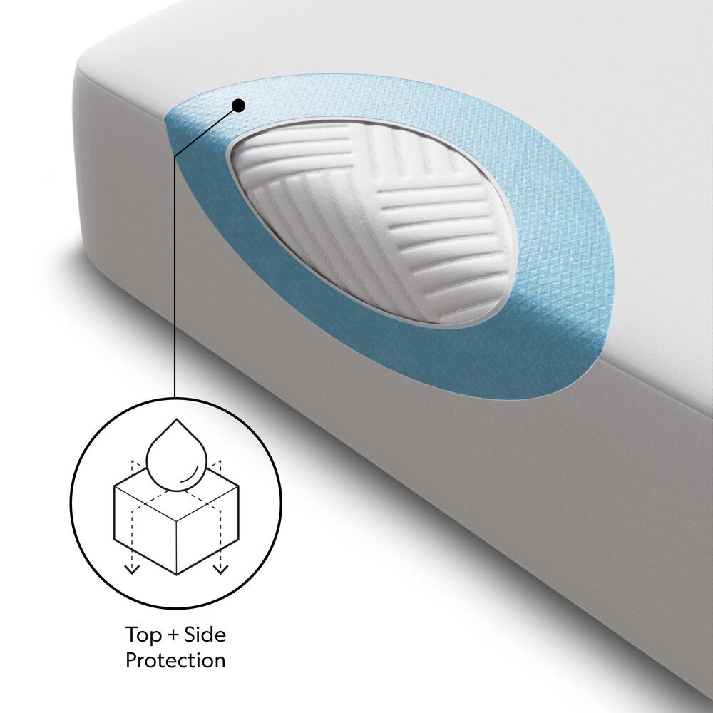 Malouf Five 5ided Queen Mattress Protector with Tencel + Omniphase, , large