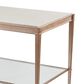 Lexington Home Brands Bulgari Rectangle End Table in Beige and Rose Gold, , large