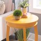 Linon Home Decor Rainbow Round Side Table in Yellow, , large
