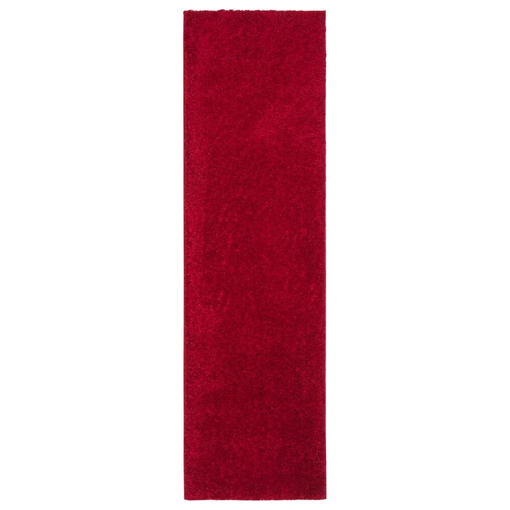 Safavieh August Shag AUG900Q 2"3" x 12" Red Runner, , large