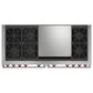 Wolf Appliances 10.2 Cu. Ft. Dual Fuel Range with Liquid Propane and Infrared Dual Griddle in Black, , large