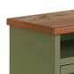 Legends Home Vineyard 74" Fireplace Console with Fireplace Insert in Sage and Fruitwood, , large