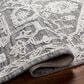 Surya Piazza PZZ-2303 8" x 10" White, Charcoal, Black , Light Grey Area Rug, , large
