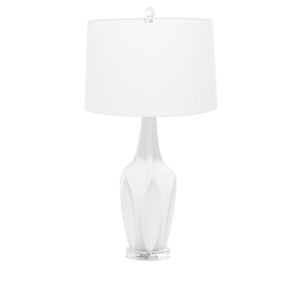 Maple and Jade 7" x 28" Table Lamp in White (Set of 2), , large
