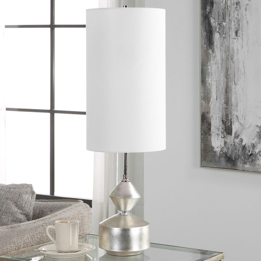 Uttermost Vial Buffett Lamp in Silver and Polished Nickel, , large