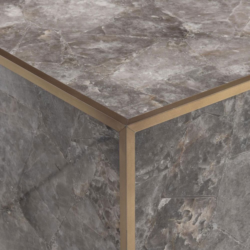 Bernhardt Tildon Cocktail Table in Smokey and Aged Brass, , large
