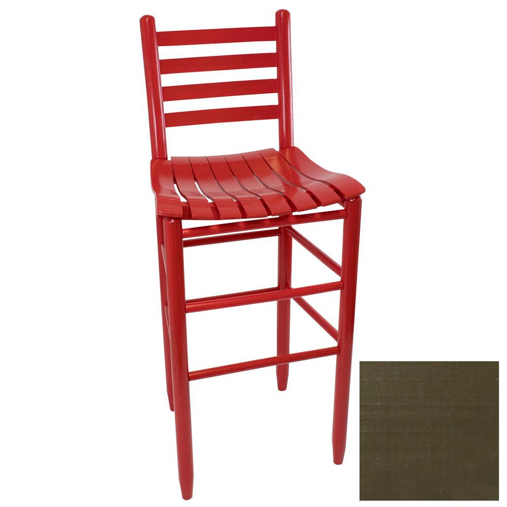 Lakeside Asheville Ladderback Barstool in Olive, , large