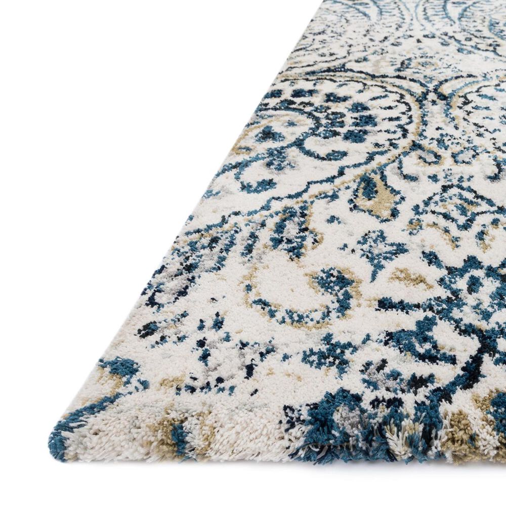 Loloi Torrance TC-02 6&#39;7&quot; x 9&#39;2&quot; Ivory/Indigo Area Rug, , large