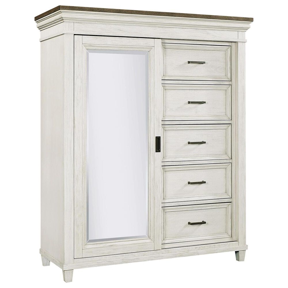 Riva Ridge Caraway Sliding Door Chest in Aged Ivory, , large