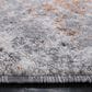 Safavieh Aston 6"7" Round Grey and Rust Area Rug, , large