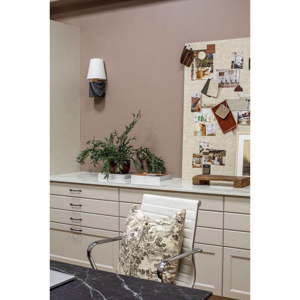 Corbett Lighting Aden 1-Light Wall Sconce in Vintage Brass and Black Marble, , large
