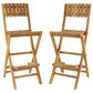 Maple and Jade 45" Bar Stool in Light Brown (Set of 2), , large