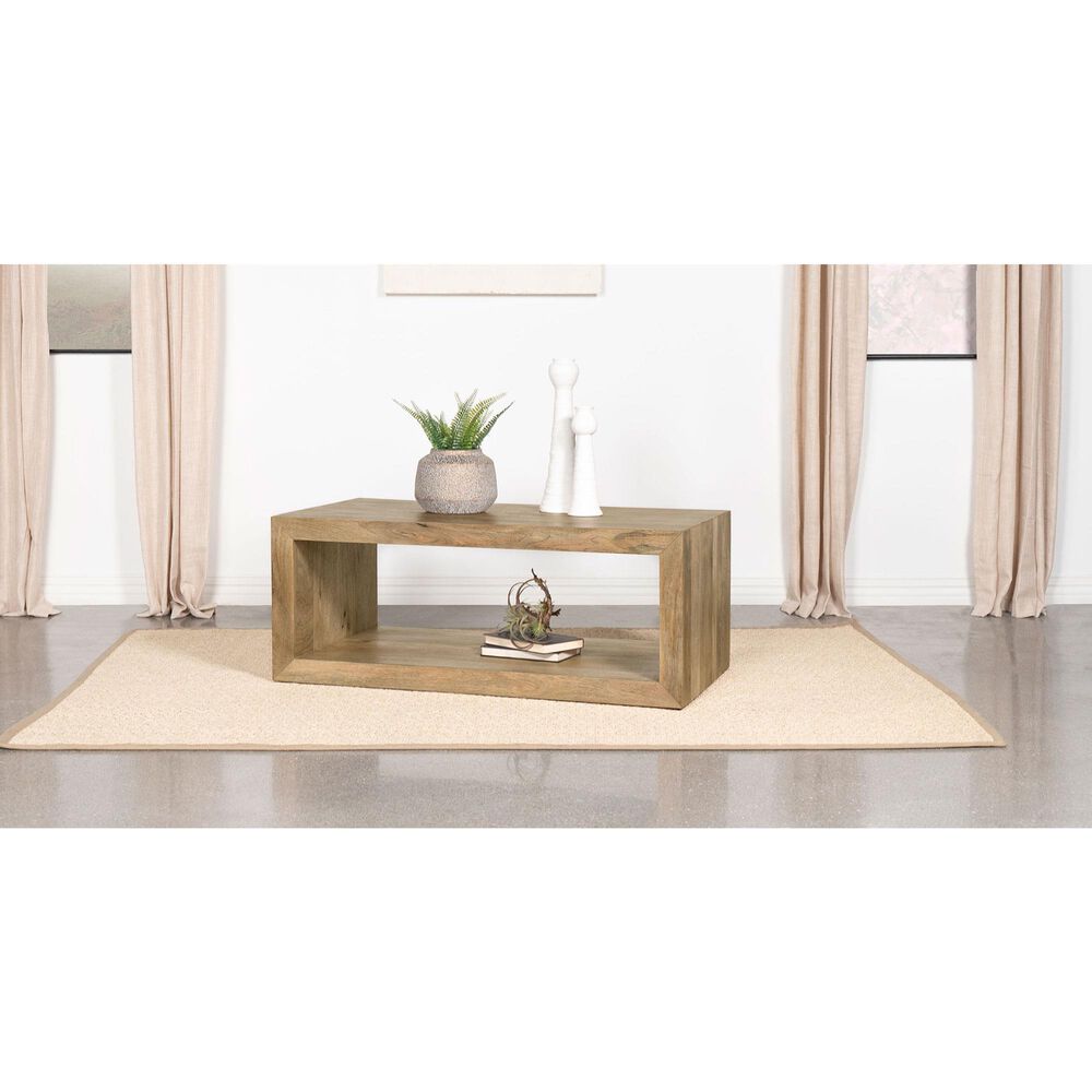 Coaster Benton Rectangular Coffee Table in Natural, , large