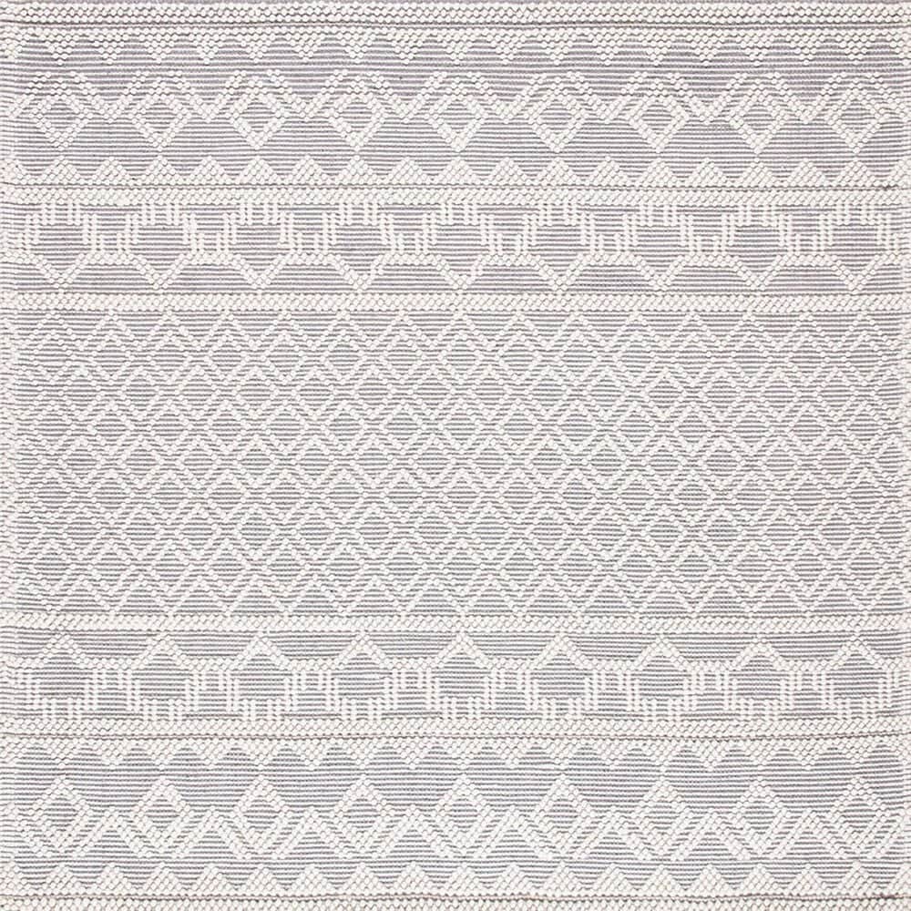 Safavieh Natura NAT351A 6&#39; Square Ivory and Grey Area Rug, , large