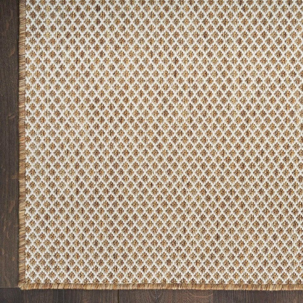 Nourison Courtyard Jute and Ivory 8&#39; x 10&#39; Indoor/Outdoor Area Rug, , large
